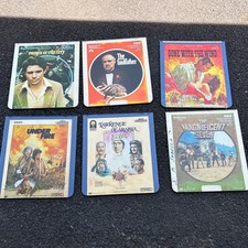 CED MOVIE DISCS LOT 6 Gone With The Wind, The Godfather, The Magnificent Seven