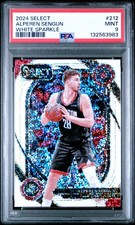 2024-25 Panini Select - Courtside Alperen Sengun #212 White Sparkle Prizm