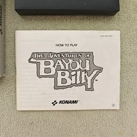 Jeu The Adventure Of Bayou Billy pour Nintendo NES - Complet FRA - PAL Notice