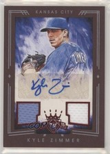 2015 Panini Diamond Kings Red Framed Signatures 26/49 Kyle Zimmer #218 Auto 07d9
