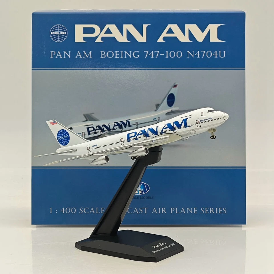 1:400 scale RM Pan Am Boeing 747-100 N4704U Diecast Aircraft Model US in stock - Image 3 of 4
