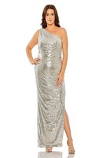Mac Duggal 68539 Side Cutout One Shoulder Dress Size 20W NWT 
