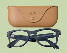 Ray-Ban Meta Wayfarer Gen 2 Shiny Cosmic Blue Large Ttransition lenses