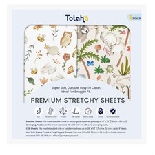 Premium Soft Crib Sheets for Baby, Extra Deep Fitted 28x52, 2 Pack