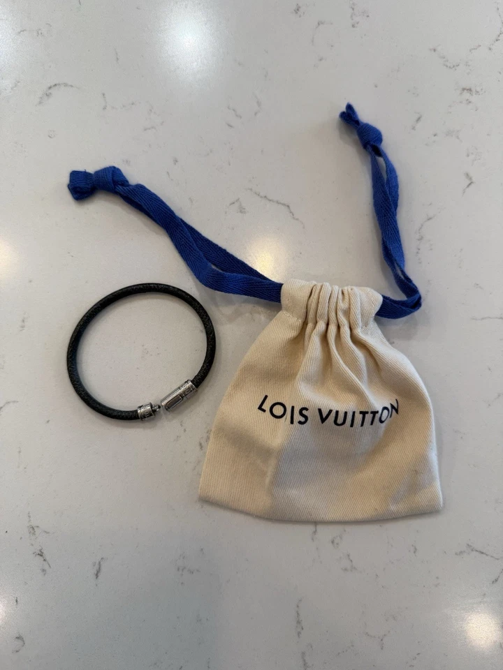 Pulsera digital Louis Vuitton para hombre - lona Damier grafito con recibo original Foto 3 de 4