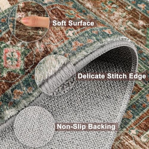 Washable Area Rug for Bedroom, 3x5 2'11