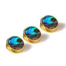 Trumpet Valve Caps Finger Buttons - 3Pcs Abalone Shell Replacement Parts