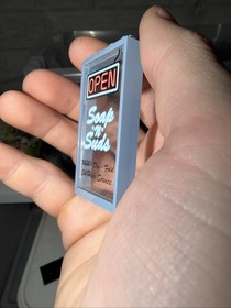 LEGO Soak N Suds Sign Printed Peice From Brick Bank Set 10251 Retired