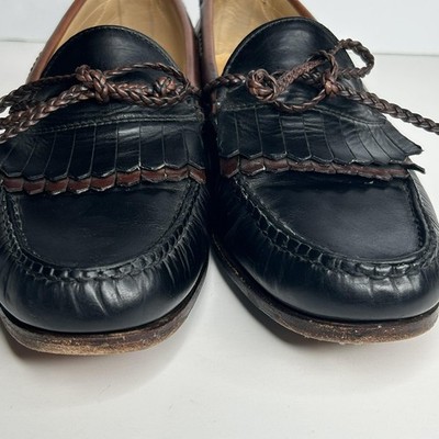 Vintage FootJoy Shoes Mens Size 10.5 E Black Kiltie Tassel  display picture 3