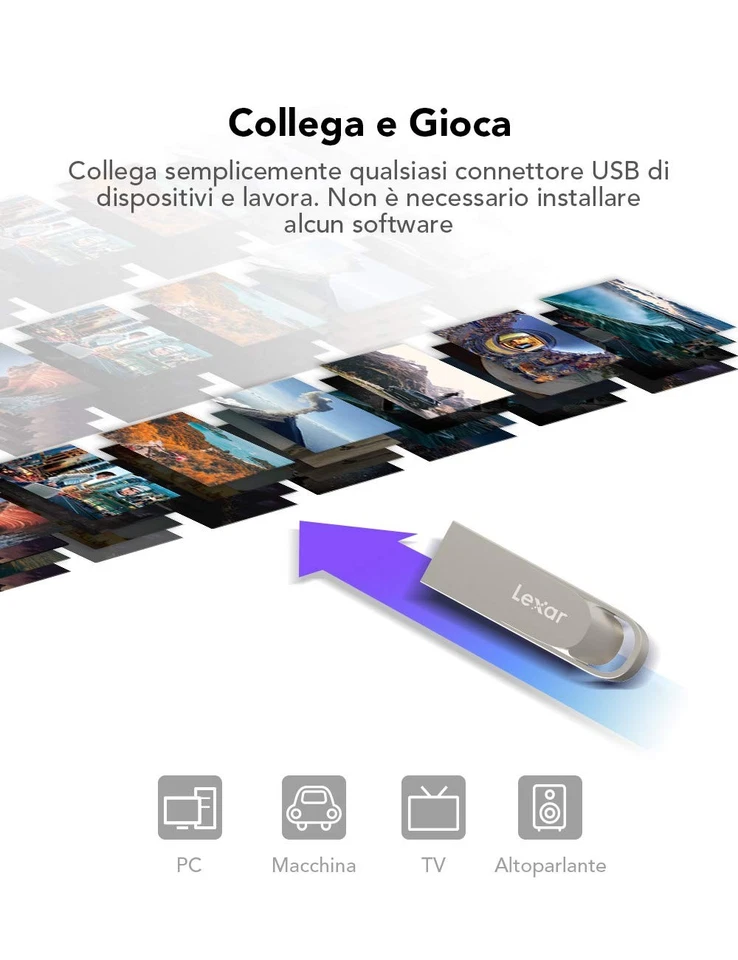 Clé USB 64 Go USB 3.2 Gen 1 USB Flash Drive Vitesse de Lecture Jusqu'à 100 Mo... - Photo 3/4