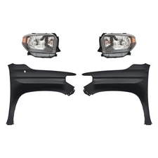 For Toyota Tundra 15-17 4-Piece Kit (Driver and Passenger Side Headlights,
