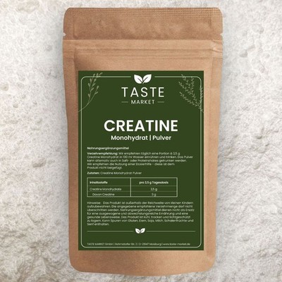 Kreatine Monohydrate Pulver | GRÖSSENAUSWAHL | 100% Creatine Monohydrate