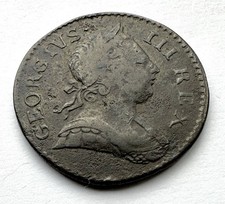 1773 Half Penny  - George III British Copper Coin*C-588
