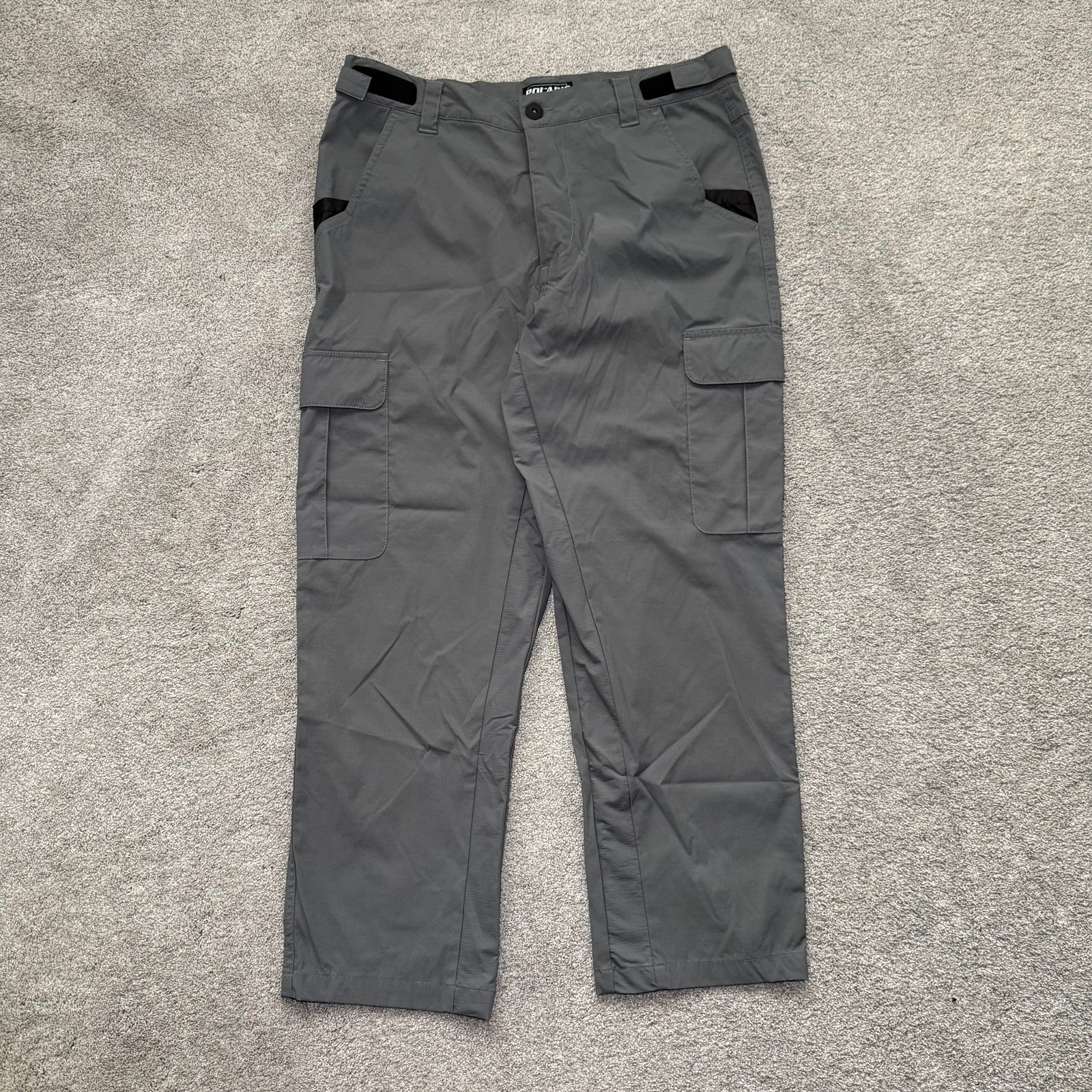 Pelagic Performance Fishing Pants Mens Size 34 Gray Cargo Lightweight