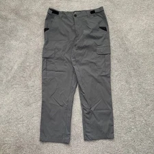 Pelagic Performance Fishing Pants Mens Size 34 Gray Cargo Lightweight