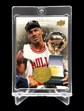 2009/10 Upper Deck MICHAEL JORDAN “LEGACY” GOLD FINALS MVP TROPHY BULLS🔥RARE🔥