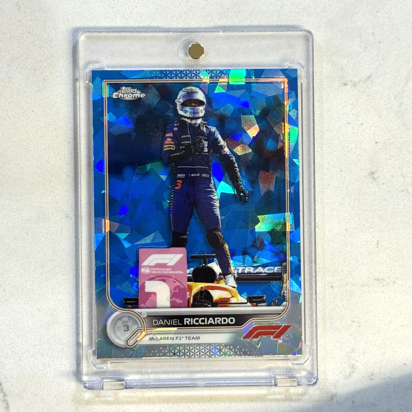 2022 Topps Chrome Sapphire Formula 1 F1 #28 Daniel Ricciardo Image Variation Sp