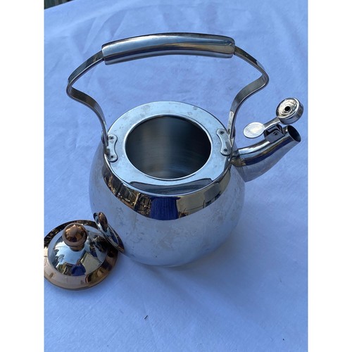 IL Mulino New York, 18/10 Stainless Steel Whistling Tea Pot 6.5 in tall VGUC - Picture 15 of 16