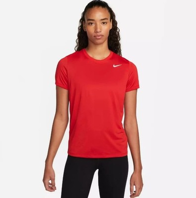 Nike Dri-Fit Womens Tee Medium Red/White