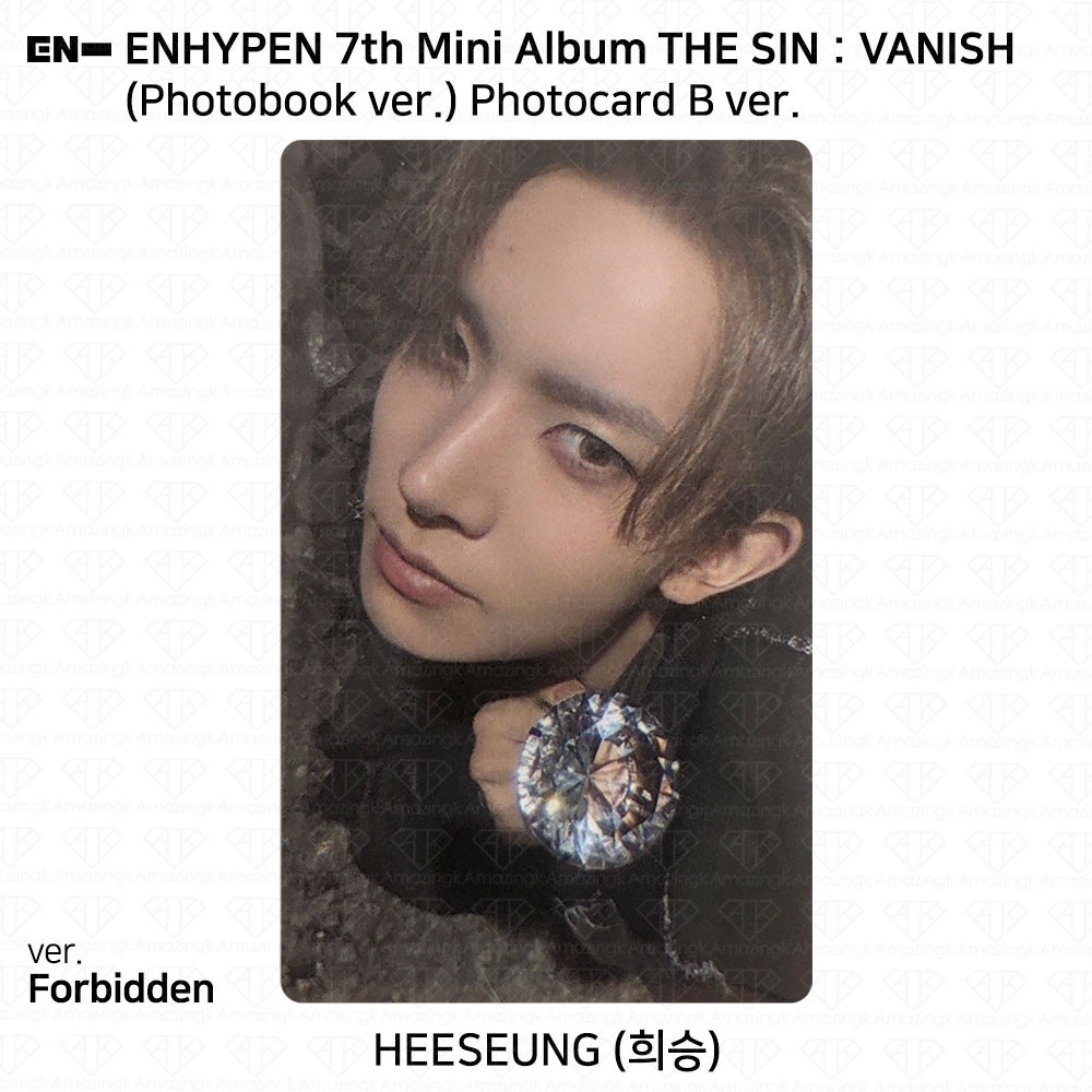 ENHYPEN VANISH studio choom トレカ 7枚セット B ENHYPEN 'THE SIN : VANISH' ALBUM (STUDIO CHOOM GIFT) [PREORDER