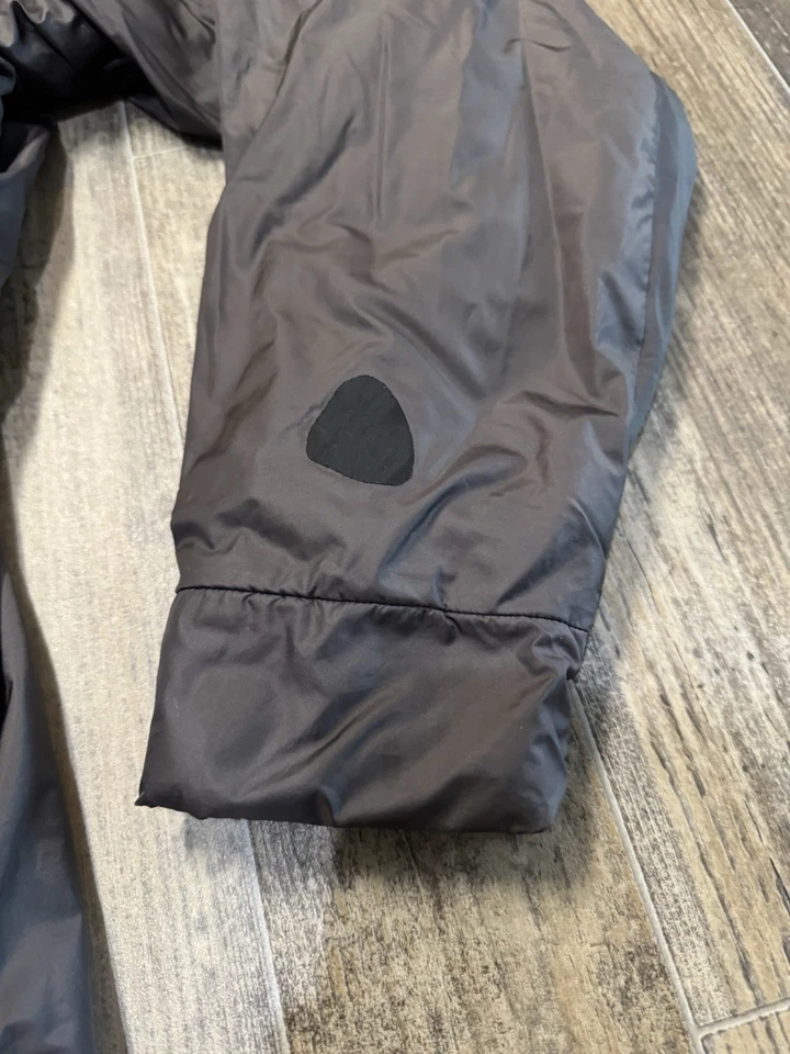 CHAQUETA ABRIGO NEGRO DIAMANTE PARA HOMBRE GRANDE PRIMALOFT AISLANTE CREMALLERA GRIS CLARO NAILON Foto 4 de 4