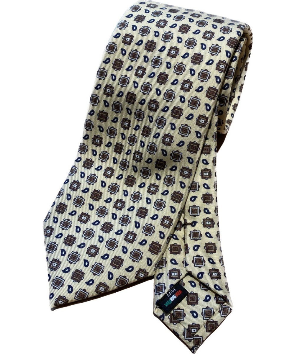 Краватта Galise tre pieghe в сете фантазийно-бежевый галстук marrone 3SS8LE4 15790₽