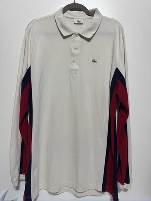 Lacoste Poloshirt weiß Größe Xxl Langarm Top Zustand
