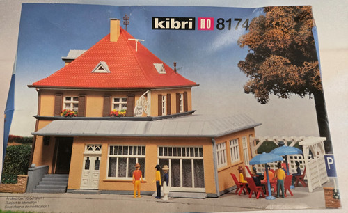 Kibri 8174 escala ho restaurante con cerveza jardín kit de construcción | Zustand: Used