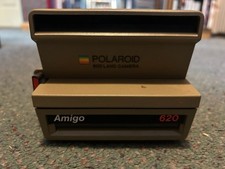 Polaroid 600 Land Camera Amigo 620 Brown Tan Untested