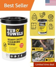 Heavy-Duty 10" x 12" Multi-Surface Cleaning Wipes - Citrus Scent, 90 Count