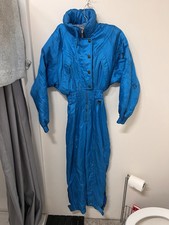 Mono de esquí azul vintage para mujer DESCENTE talla 8
