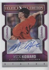 2014 Panini Elite Extra Edition Prospects /75 Nick Howard #52 Auto 05nw