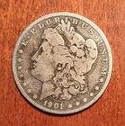 1901 O Morgan Silver Dollar