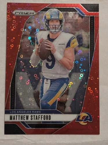 2024 Panini Prizm - Matthew Stafford #166 Red Sparkle Prizm