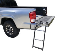 Pickup Truck Tailgate Ladder - Universal Fit, Stainless Steel Self Drilling H...