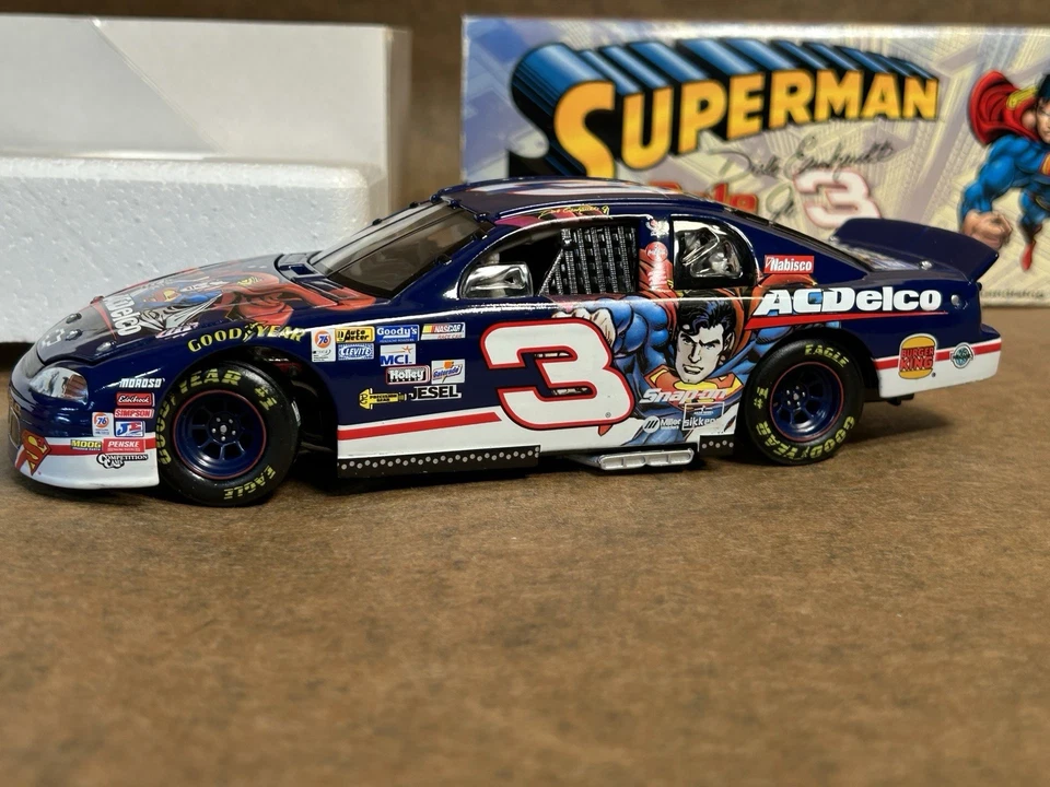 Dale Earnhardt Jr. #3 1999 AC Delco Superman escala 1/24 acción NASCAR diecast Foto 2 de 4