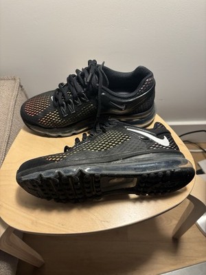 Nike Air Max Stussy Mesh Low Top Black Orange Yellow Men's Athletic Sneakers