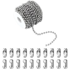 Topacket 33Feet Ball Bead Chain Stainless Steel Dog 5.0mm,