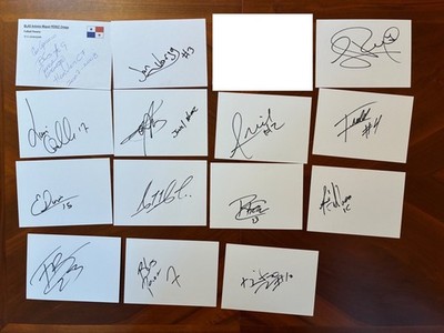 14 Autogramme PANAMA Fussball Nationalspieler-WM-Konvolut-Sammlung-Paket-TOP