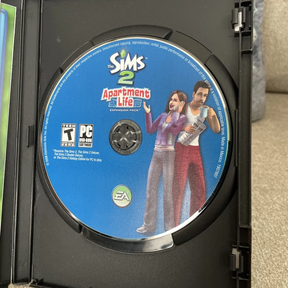 The Sims 2 Apartment Life PC Game Expansion Pack 2008 Complete w/ Key - Image 4 of 4