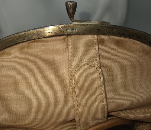 BEAUTIFUL STERLING Vintage Beaded Evening Bag/Purse sterling silver - Picture 9 of 12