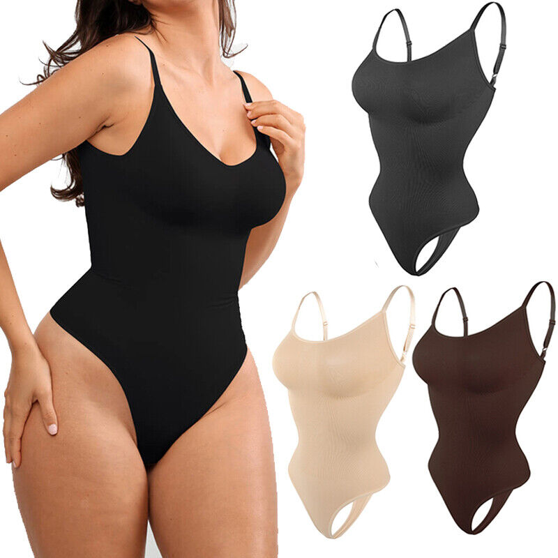 Women's Seamless Thong Slim Waist Trainer Belly Control Body Shaper Bodysuit  – Contino