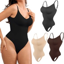 Women's Thong Slim Waist Trainer Belly Control Body Shaper Bodysuit