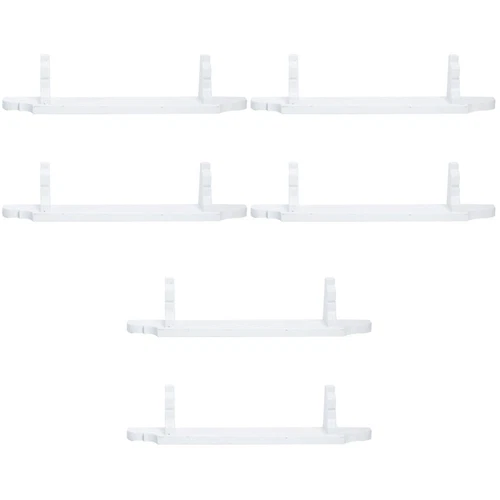 3 Pieces Mini Simulated White Storage Rack Micro Scene Dollhouse Shelves
