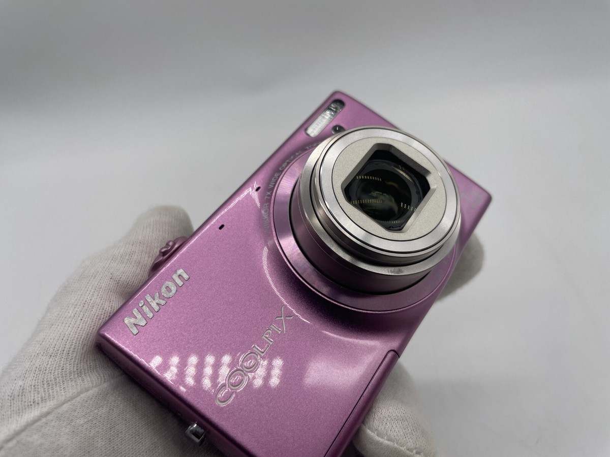 Nikon COOLPIX S6100 Gloss Pink 20MP 7x Zoom Compact Digital Camera
