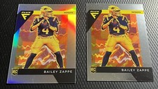 2022 Panini Prizm Flux Bailey Zappe Patriots Silver and Base 2-Card Lot #FX-4