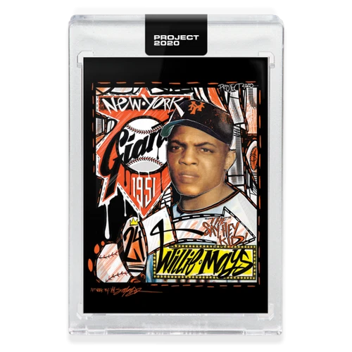 2020 TOPPS PROJECT 2020 #61 WILLIE MAYS - BY KING SALADEEN