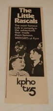 1975 KPHO tv ad ~ THE LITTLE RASCALS most famous kids in comedy