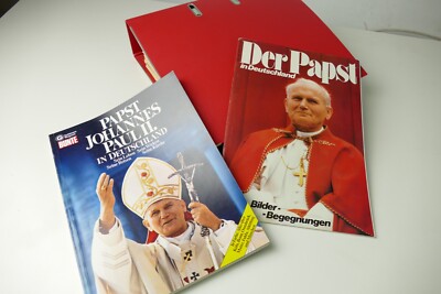 Ordner Papst und Religion Private Sammlung Artikel Fotos etc + 2 Hefte S-4367