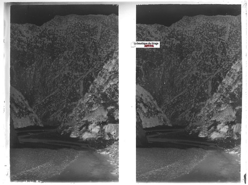 Rivière, paysage, Plaque verre photo ancienne, négatif noir & blanc 9x12 cm - Photo 2 sur 2